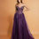 Rosalia Tulle Ball Gown Eggplant Front