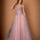 Rosalia Tulle Ball Gown Mauve Front