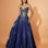 Rosalia Tulle Ball Gown Navy Front