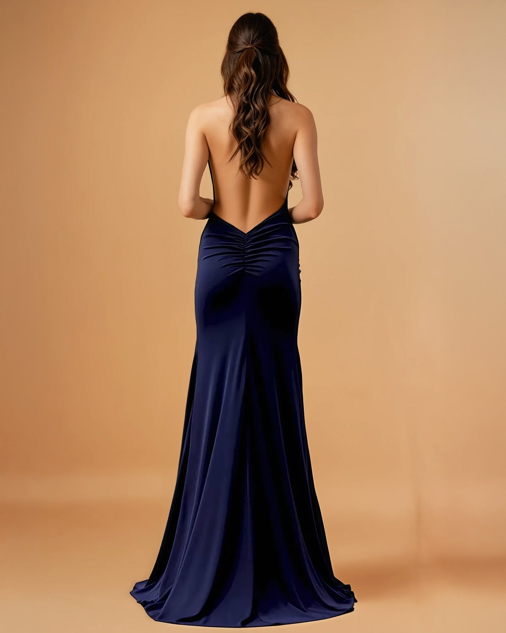 Roxy Gown Navy Back