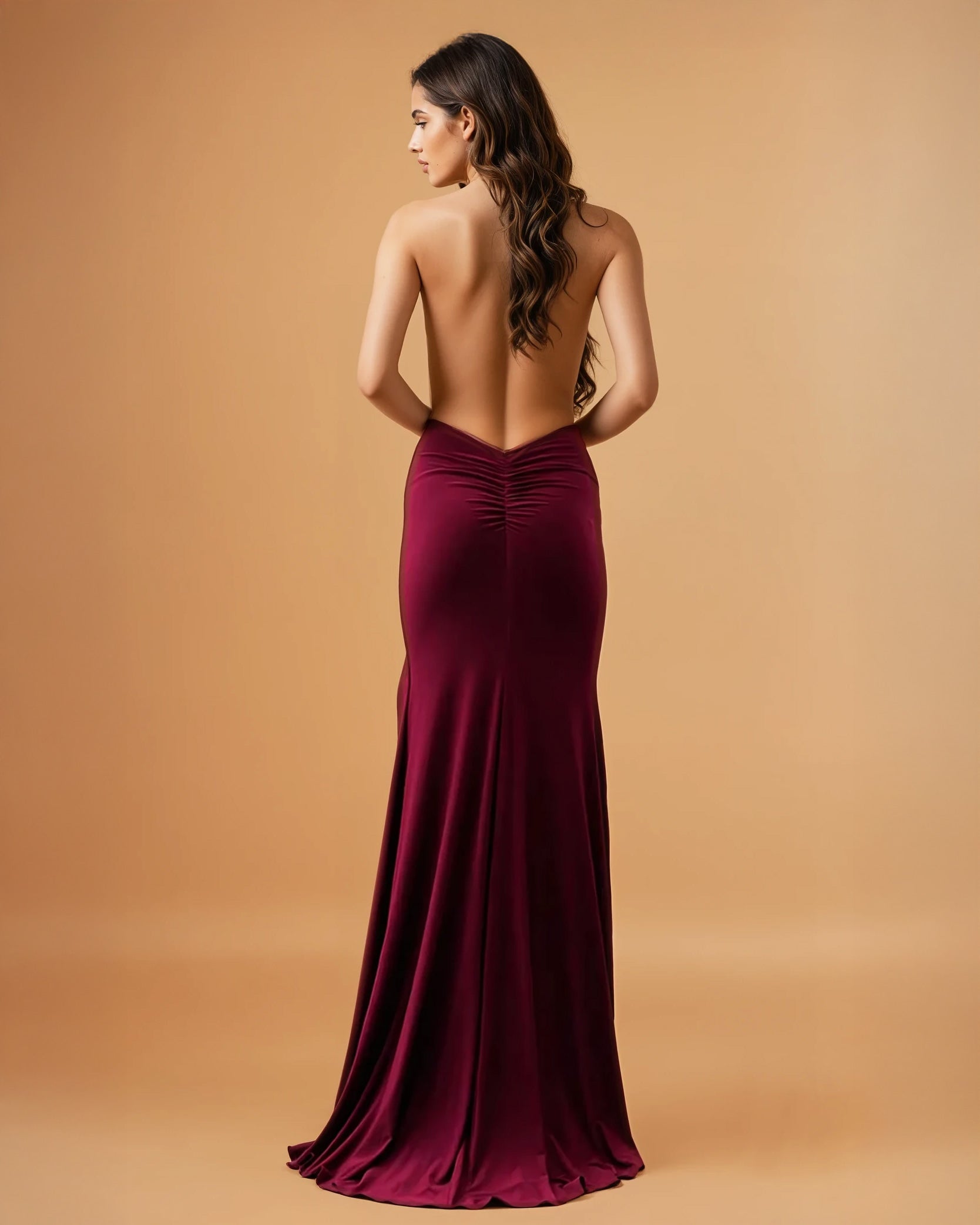 Roxy Gown Wine Back
