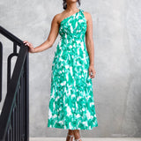 Siena Maxi Dress - Green Print