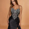Sirena Corset Gown Black Front