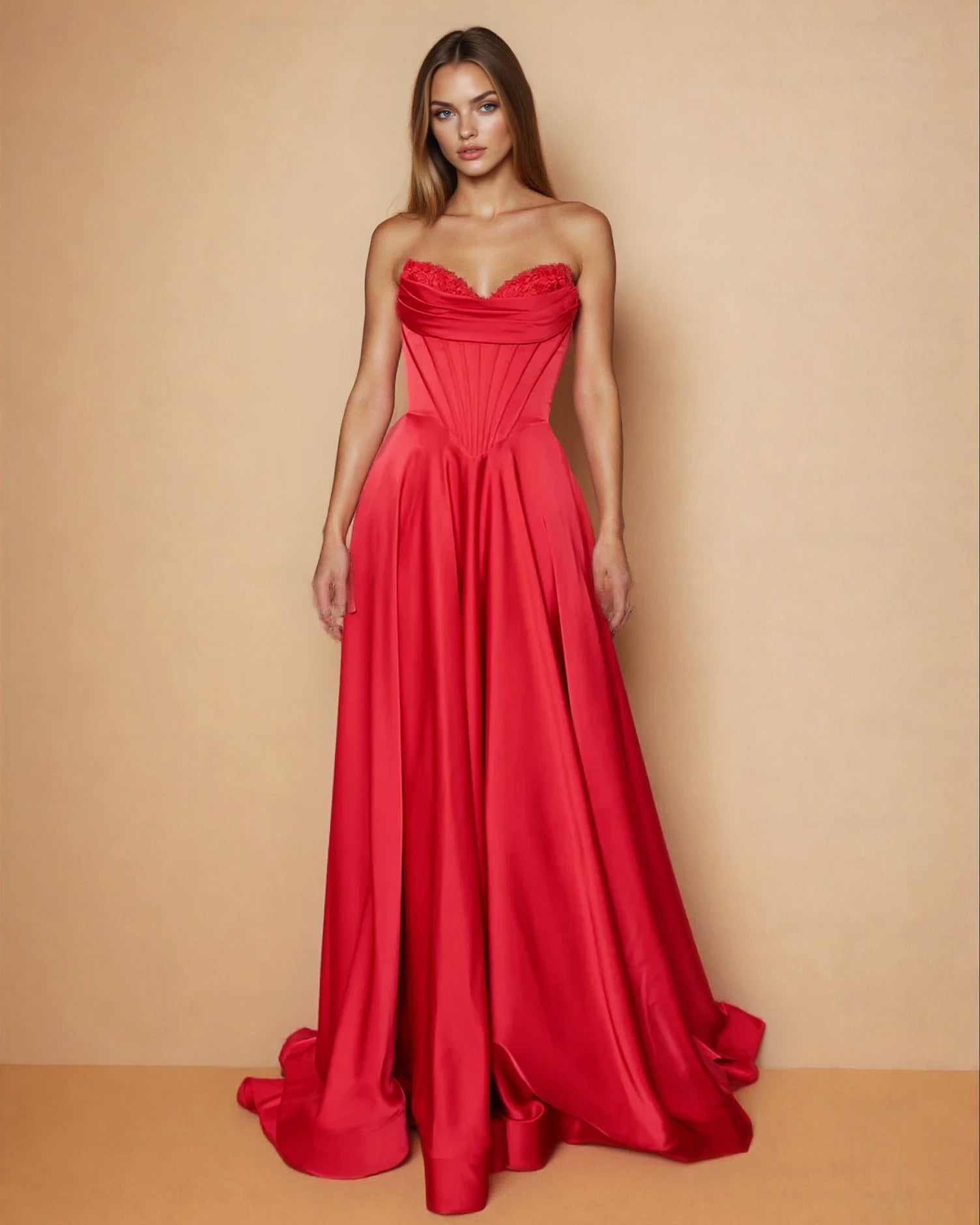 Sloane Satin Corset Gown