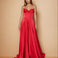 Sloane Satin Corset Gown Red Front