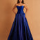 Stephanie Drop Waist Gown Cobalt front