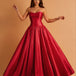 Stephanie Drop Waist Gown Red front