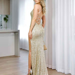 Thalia Sequin Gown - Gold