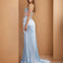 Theodora Embellished Corset Gown Paris Blue Back