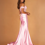 Vittoria Corset Gown Pale Pink Side
