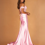 Vittoria Corset Gown Pale Pink Side