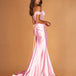 Vittoria Corset Gown Pale Pink Side