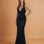 Vivian Satin Gown Dusty Black Front