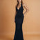 Vivian Satin Gown Dusty Black Front