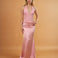 Vivian Satin Gown Dusty Rose Front