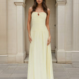Willow Strapless Maxi Dress - Butter