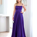 Zahara Satin Gown - Purple