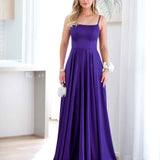 Zahara Satin Gown - Purple