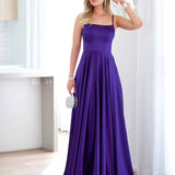 Zahara Satin Gown - Purple