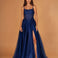 Zara Tulle Corset Gown Navy Front