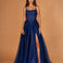 Zara Tulle Corset Gown Navy Front