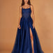 Zara Tulle Corset Gown Navy Front
