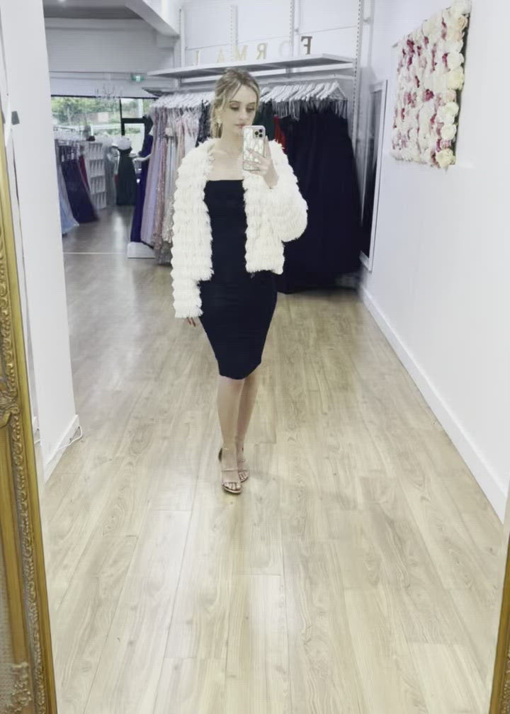 Lori Faux Fur Jacket - Ivory