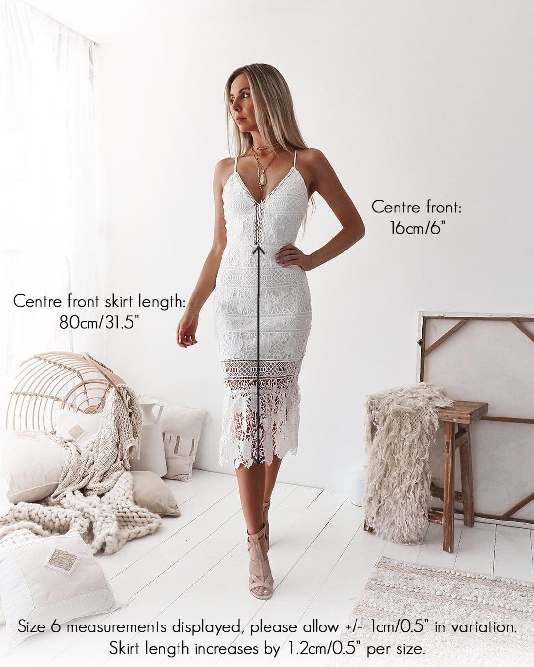 Estelle Lace Midi Dress - Wine