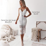 Estelle Lace Midi Dress - Wine