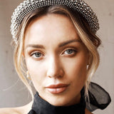 Jodie Beaded Embellished Headband - Silver