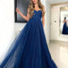 Tasha Tulle Glitter Gown - Navy