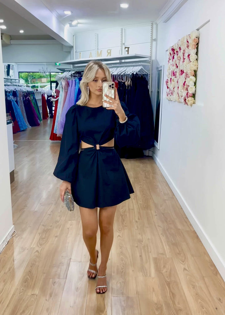 Kianna Mini Dress - Black