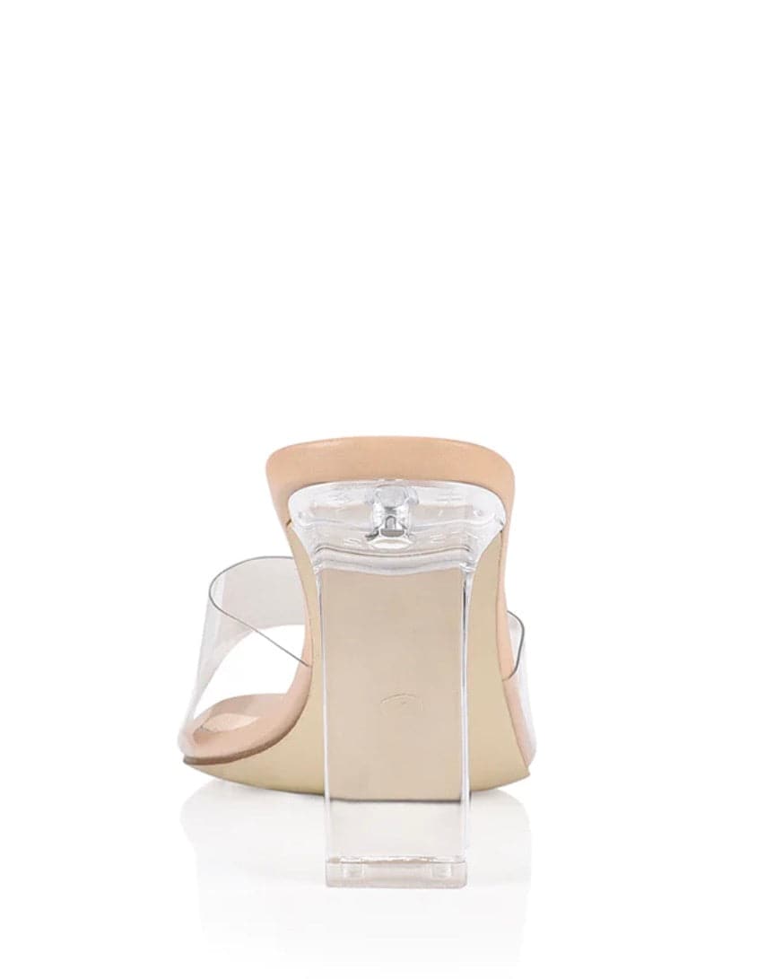Kiah Mule Heels - Nude Smooth