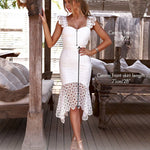 Giselle Lace Midi Dress - Mauve