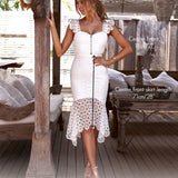 Giselle Lace Midi Dress - Mauve