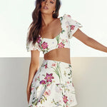 Yokana Top - White Floral