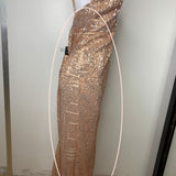 Gigi Sequin Gown - Rose Gold [SAMPLE]