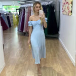 Masie Midi Dress - Light Blue