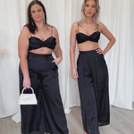 Cordelia Satin Top - Black