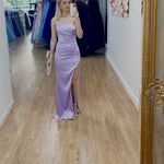 Taipei Satin Gown Lilac