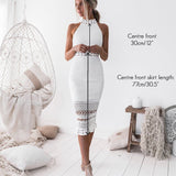 Rivers Midi Lace Dress - White
