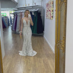 Saffy Sequin Formal Dress - White