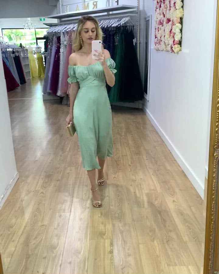 Masie Midi Dress - Pistachio