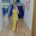 Taipei Satin Gown Yellow