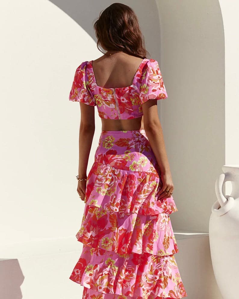 Yokana Top - Pink Floral
