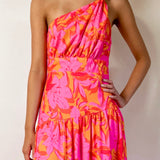 Siena Floral Maxi Dress - Hot Print