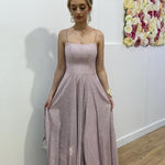 Zahara Glitter Gown - Pearl