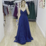 Masha Tulle Glitter Gown - Navy *[EXCLUSIVE]