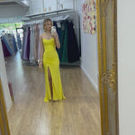 Shanghai Glitter Gown - Yellow