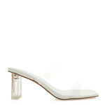 Aena Clear Heels - White